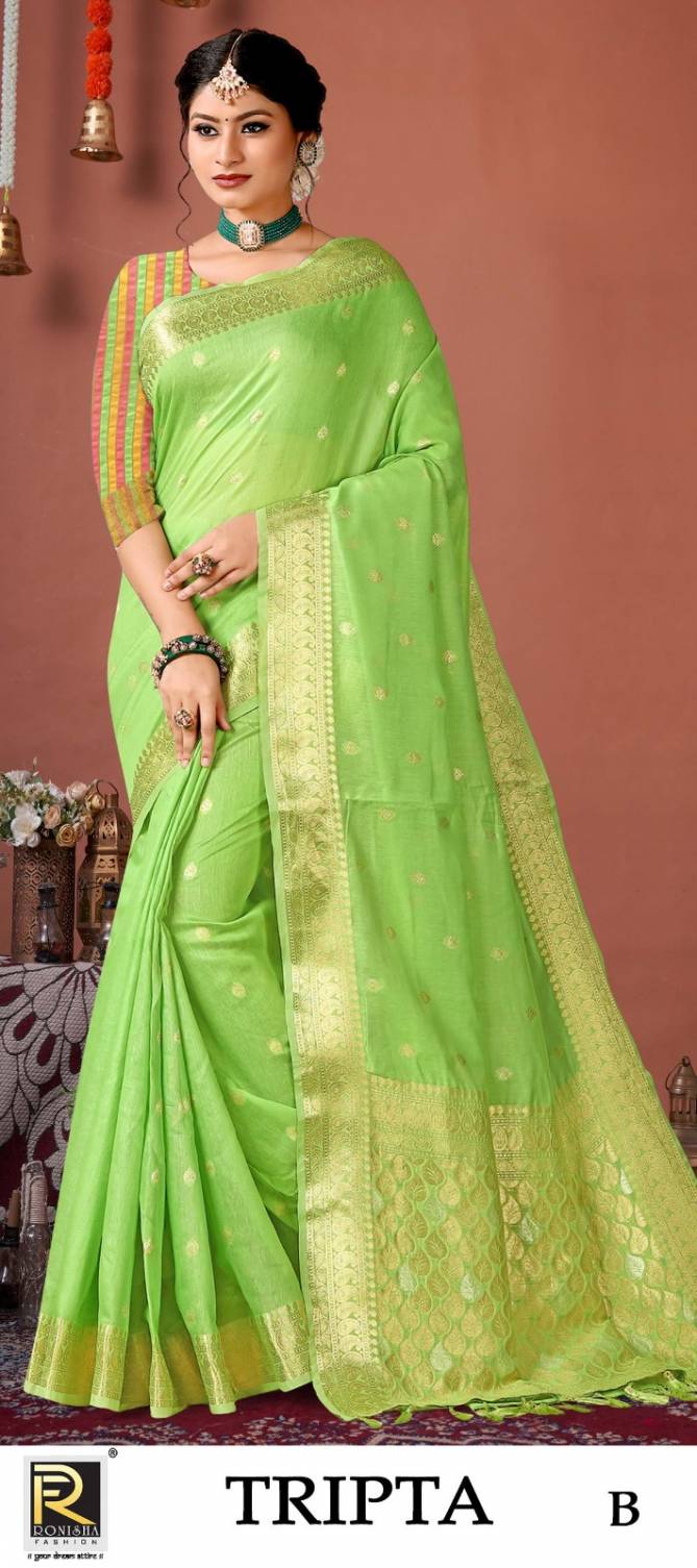 Tripta By Ronisha Colors Banarasi Silk Sarees Catalog